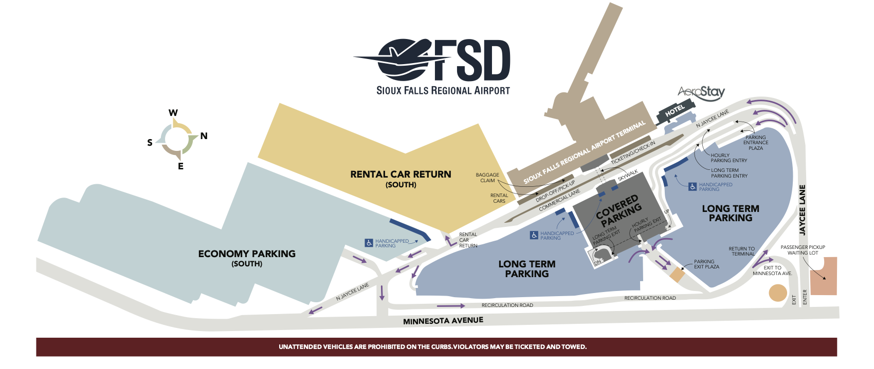 2023 05 30 FSD Airport Parking Map   Work Complete DRAFT 
